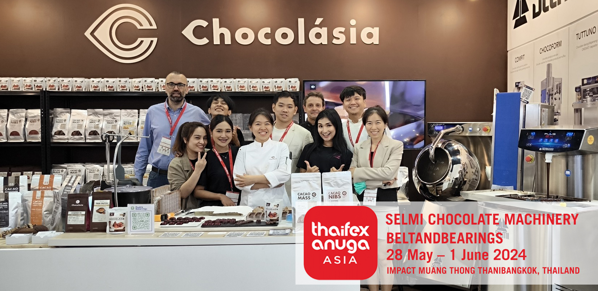 You are currently viewing THAIFEX – Anuga Asia 2024  Belt and bearings (SelmiThailand)  &  Chocolasia